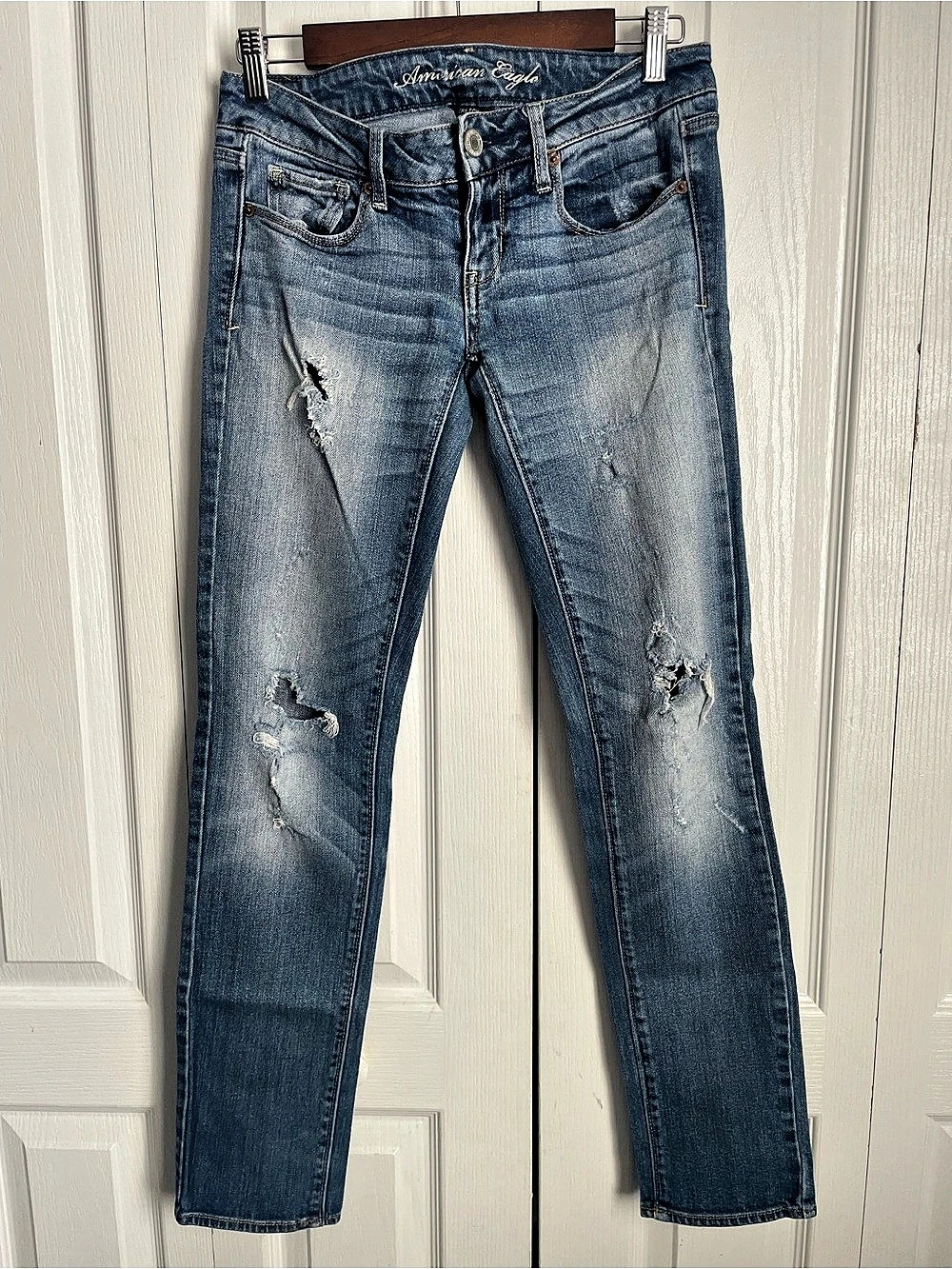 American Eagle Low Rise Stretch Skinny Jeans, Size 2